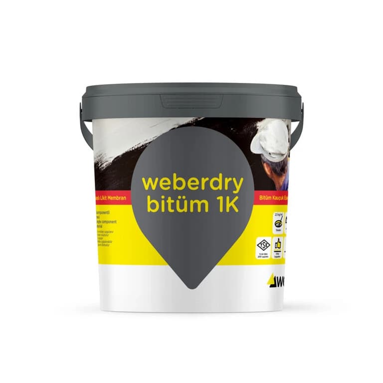weberdry bitüm 1K bitüm esaslı yalıtım ürünü